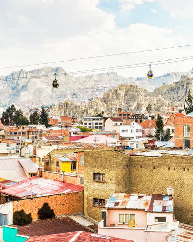<p>Julien Capmeil</p> La Paz is easily traversed by cable car.