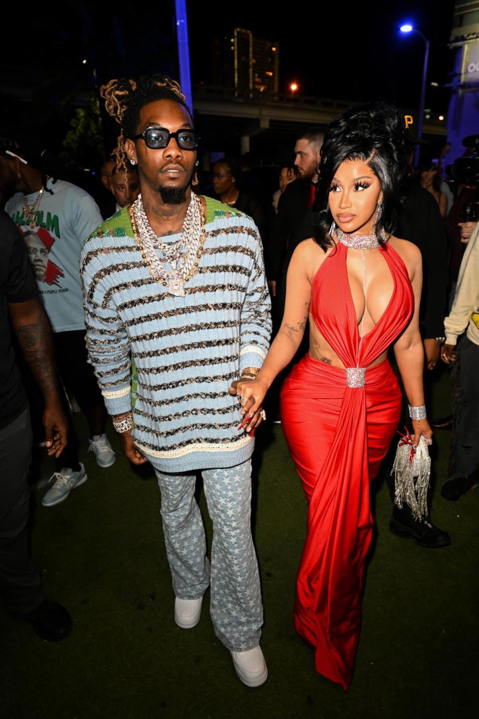 Cardi B pictured with husband Offset (Getty Images for E11EVEN)