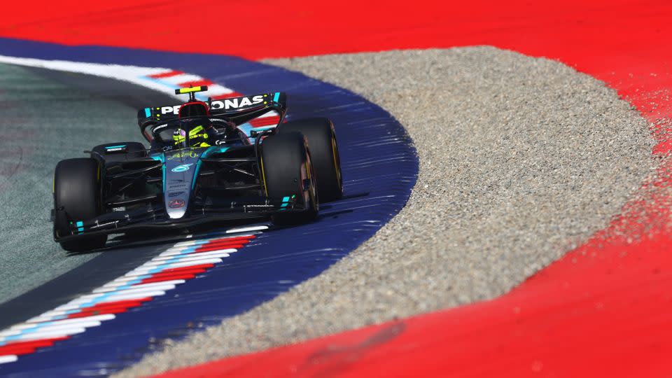 Hamilton on track over the Austrian Grand Prix weekend. - Clive Rose/Getty Images