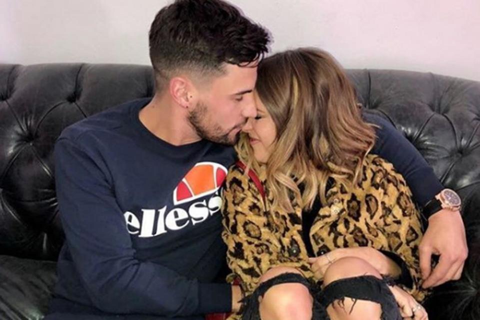 Happy: Andrew Brady and Caroline Flack (Instagram/ Andrew Brady)