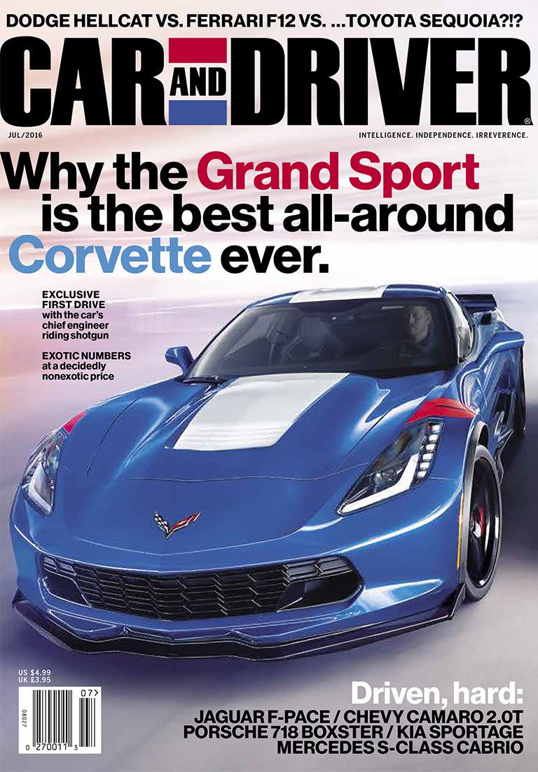 The 89 Issues of Car and Driver with a Corvette on the Cover