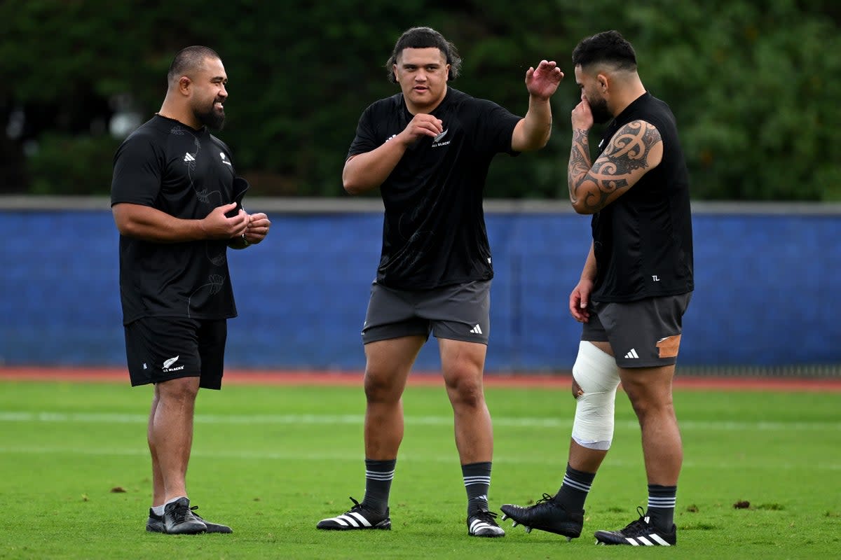 All Blacks props Nepo Laulala, Tamaiti Williams and Tyrel Lomax will be key to the final (Getty Images)