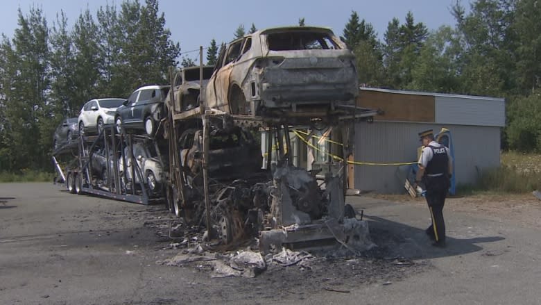 Baddeck transport truck fire 'could have been a lot worse,' RCMP say