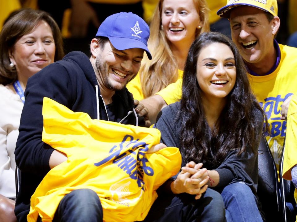 Ashton Kutcher and Mila Kunis.