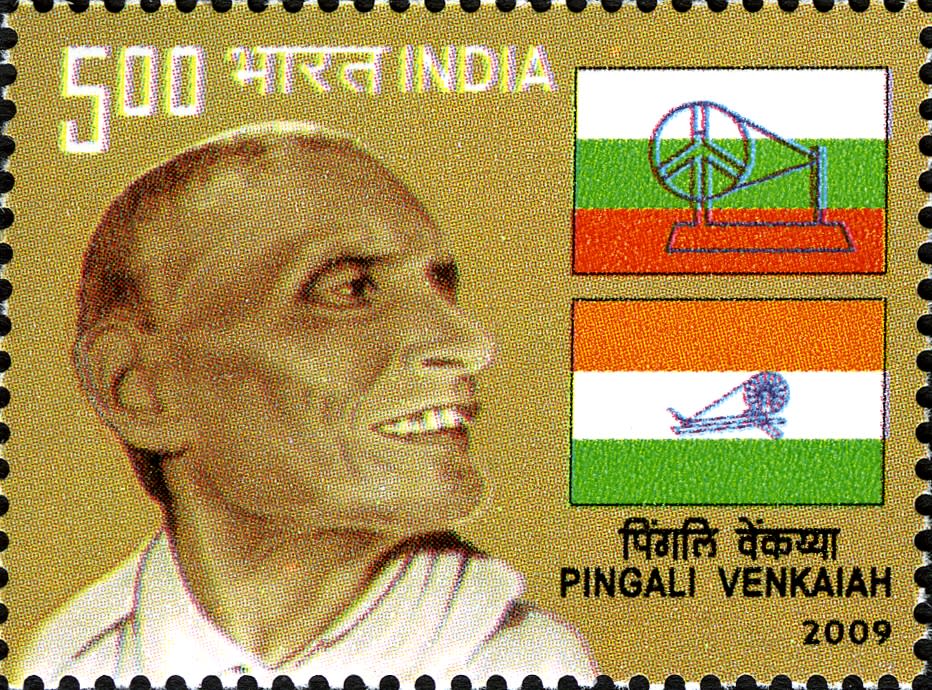 Venkayya met Gandhi in Vijayawada and presented a rudimentary design of the Swaraj Flag on a Khadi bunting. It consisted of two red and green bands to symbolise Hindus and Muslims, respectively - the two major religious communities in the country at that time - and the charkha represented Swaraj