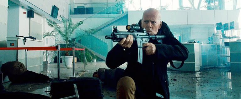 Bruce Willis en una de las escenas de Los indestructibles (Europa Press/)