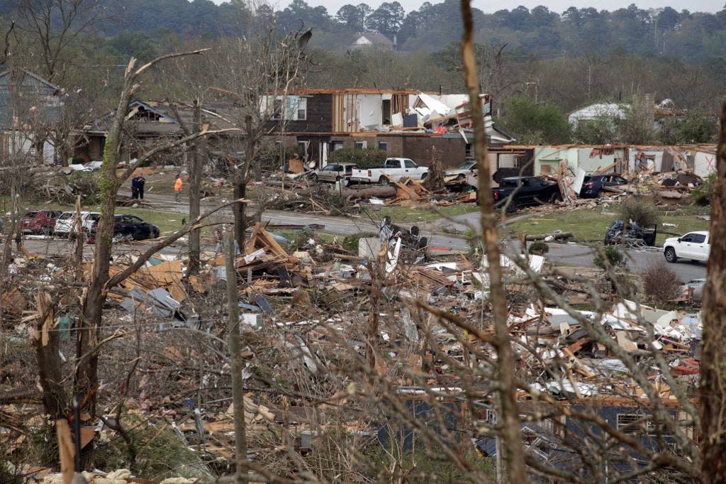 La ville de Little Rock (ici en photo), dans l’Arkansas aux États-Unis, a été durement touchée par une tornade, vendredi 31 mars. 