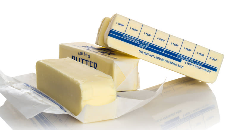 Sticks of butter