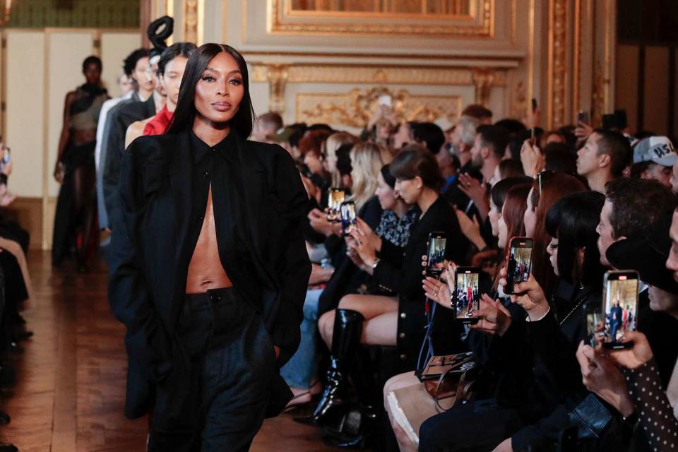 Naomi Campbell at the Torisheju Womenswear Spring/Summer 2024 show