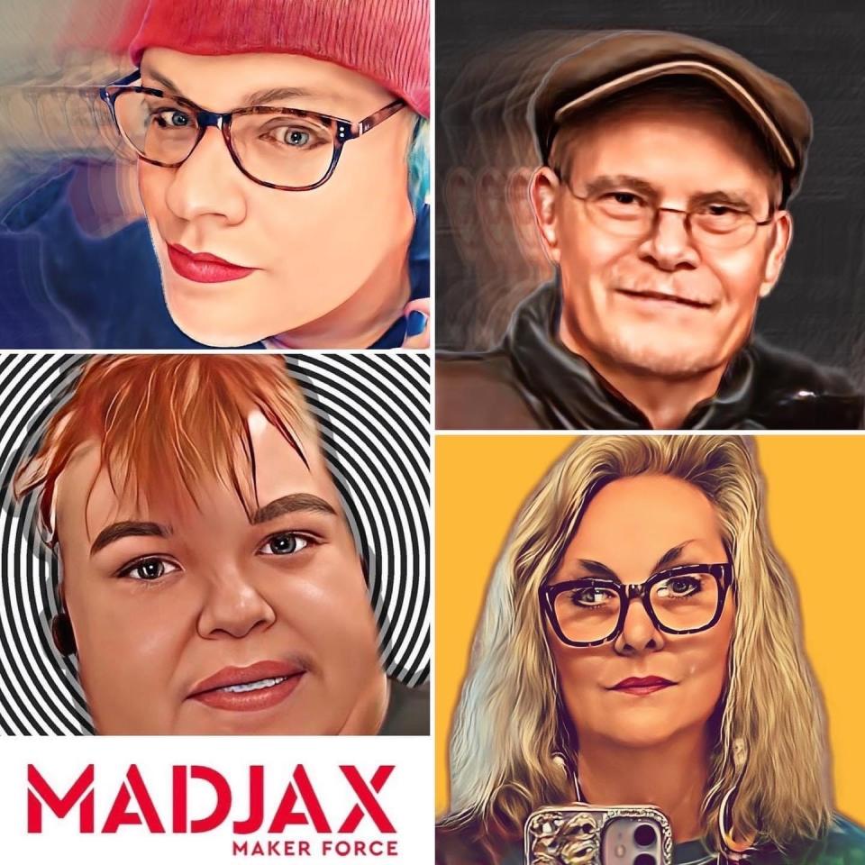 Madjax tenant artists, first- and second-floor galleries, for July 7, 2022 First Thursday