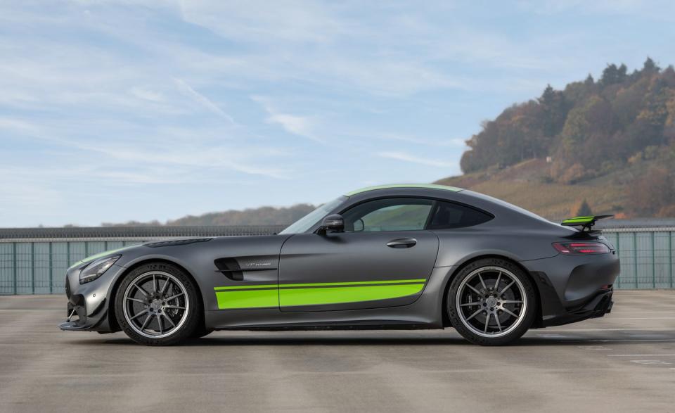 <p>The Pro is lighter than the standard GT R, according to AMG, although they don't say by how much.</p>