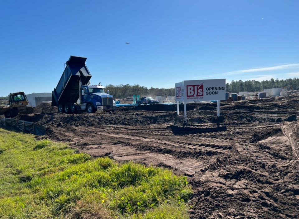 Land is being cleared for the Cornerstone at Seminole Woods shopping center at 5845 State Highway 100 E. in Palm Coast on Tuesday, Nov. 7, 2023.