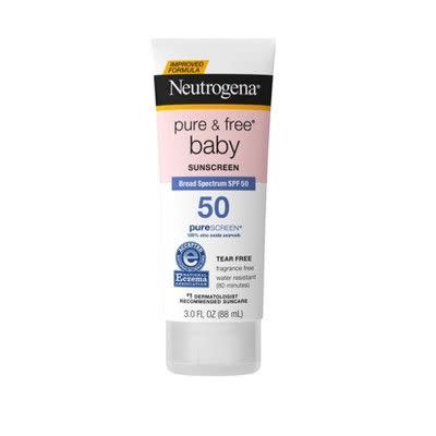 12) Pure & Free Baby Sunscreen