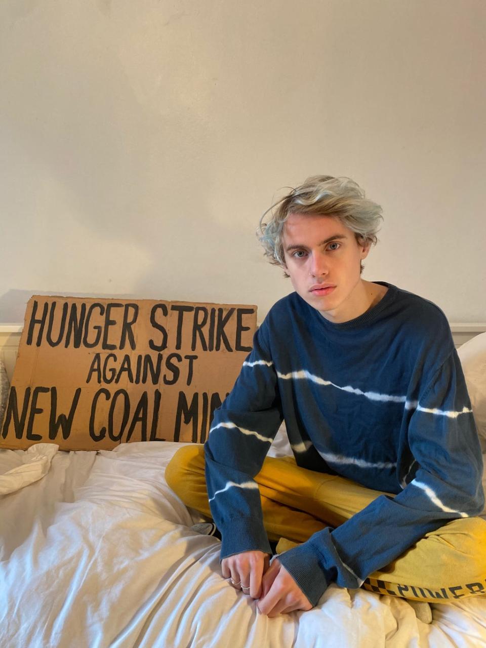 Mckenzie-Jackson is known for his hunger strike against a planned demolition of coal mines in west Cumbria (Elijah Mckenzie-Jackson)