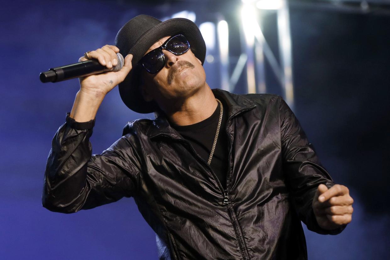 Kid Rock performs Oct. 17, 2018, in Pontiac, Mich. The singer plans a concert at Blossom Music Center in Cuyahoga Falls.