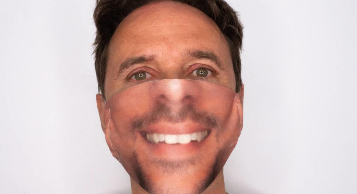 You can now buy a personalised face mask. (Mask Your Face at notonthehighstreet)