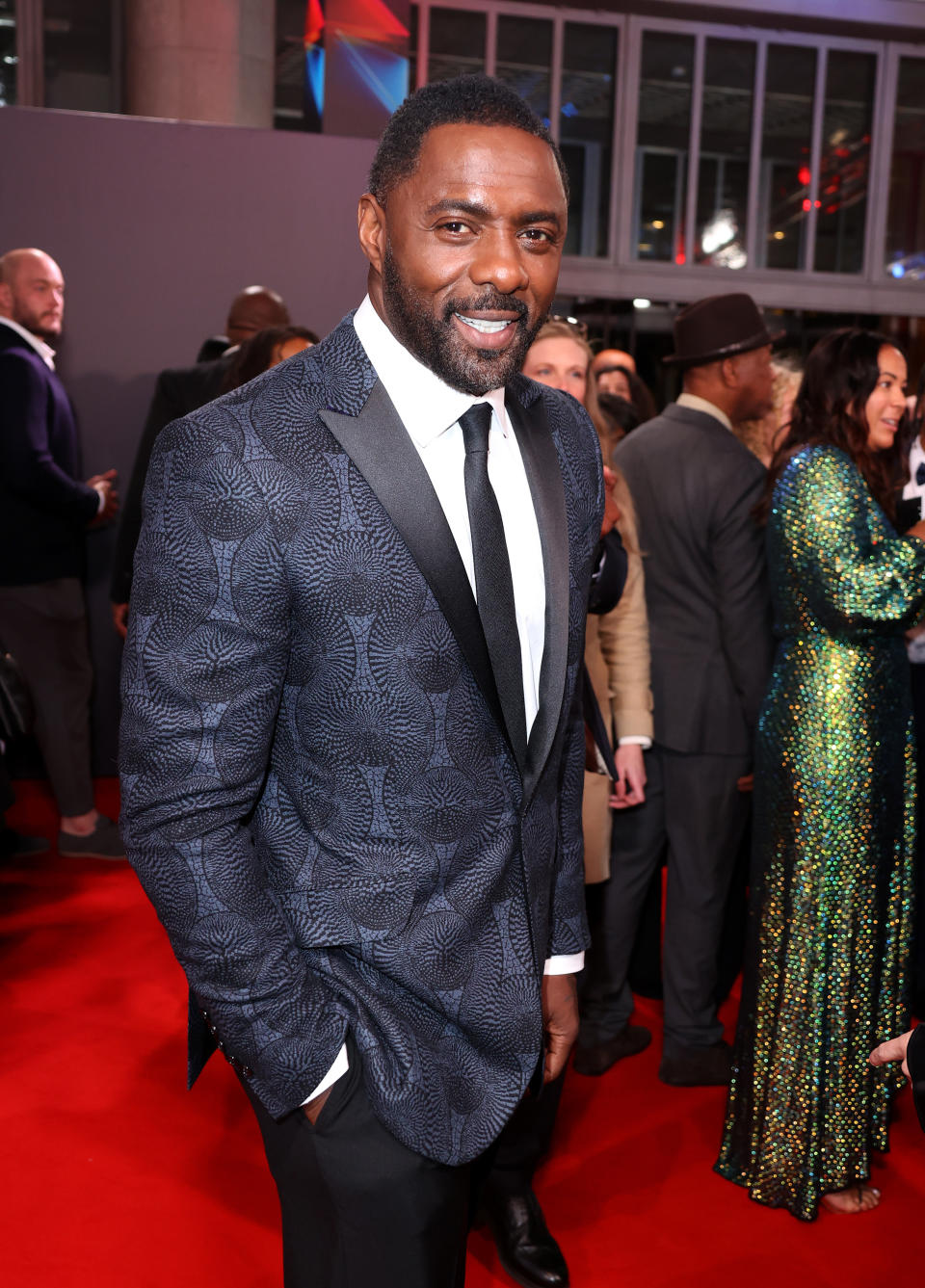 Idris Elba attends the BFI London Film Festival for the premiere of "The Harder They Fall"