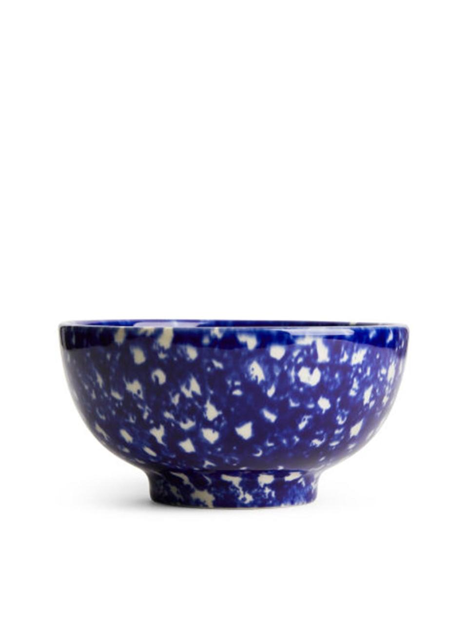 5) Blue and white bowl, £6