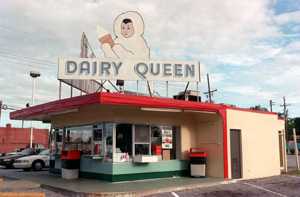 The Dairy Queen sign with an Eskimo girl holding an ice cream cone was a Wilmington landmark for 48 years until 1998, when the old Dairy Queen at the corner of 17th and Dawson Streets was sold.