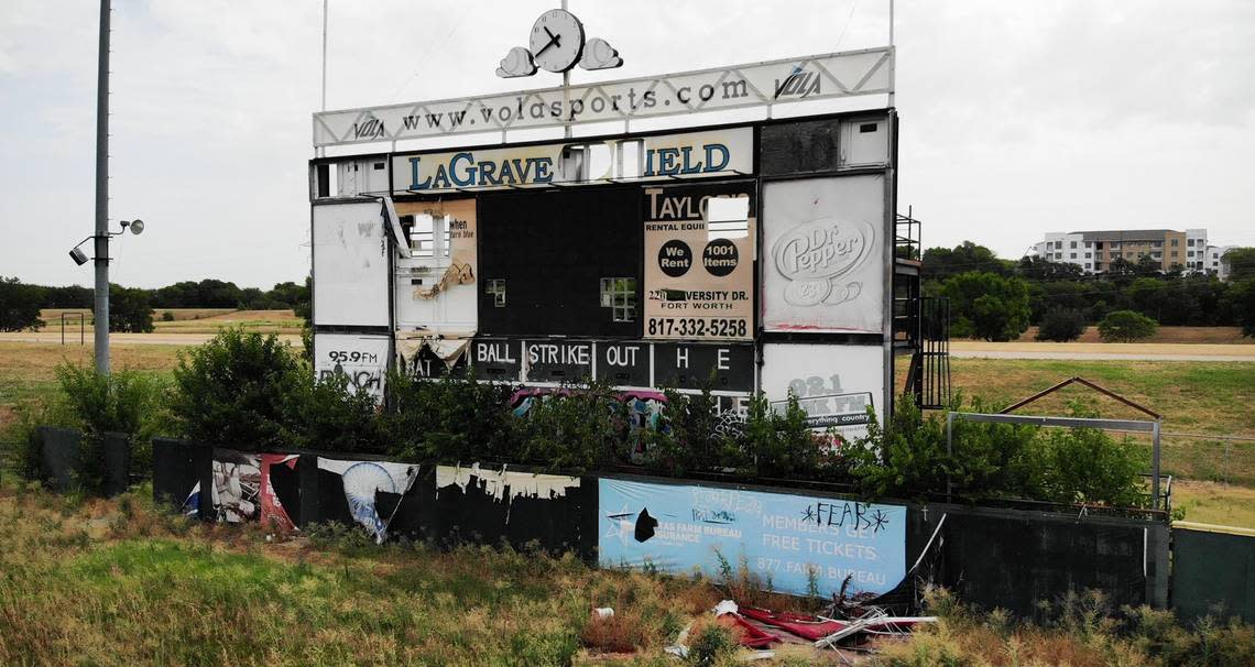 The LaGrave Field scoreboard in this file photo from 2018. The old Cats’ stadium will be demolished.