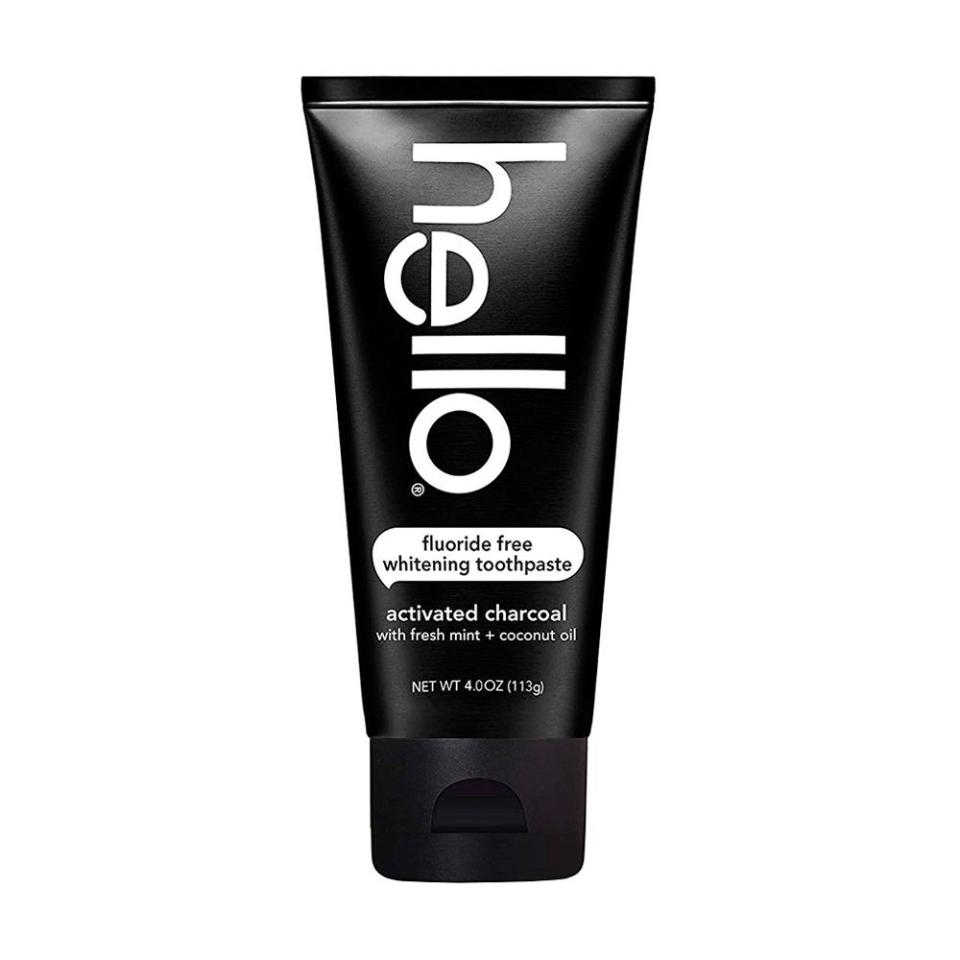 1) Hello Activated Charcoal Fluoride Free Whitening Toothpaste