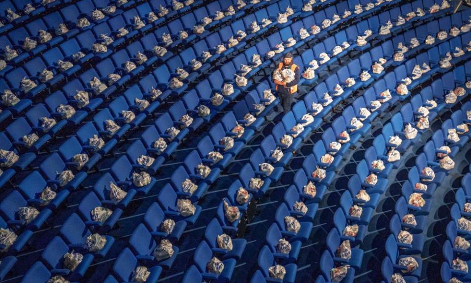 Eden Court’s Empire theatre, Inverness, last year … filled with food parcels for Highlanders.