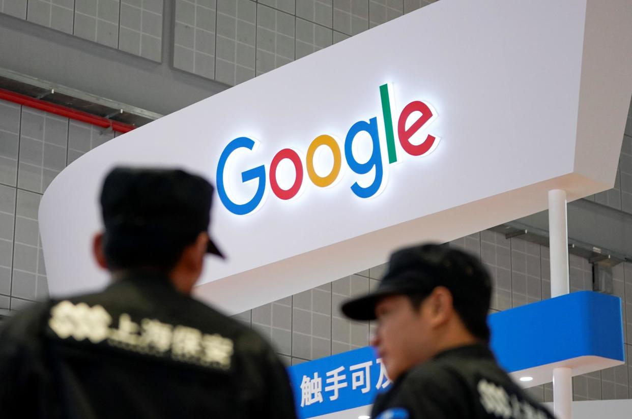 A Google sign is seen at a conference in Shanghai, 5 November, 2018: Reuters