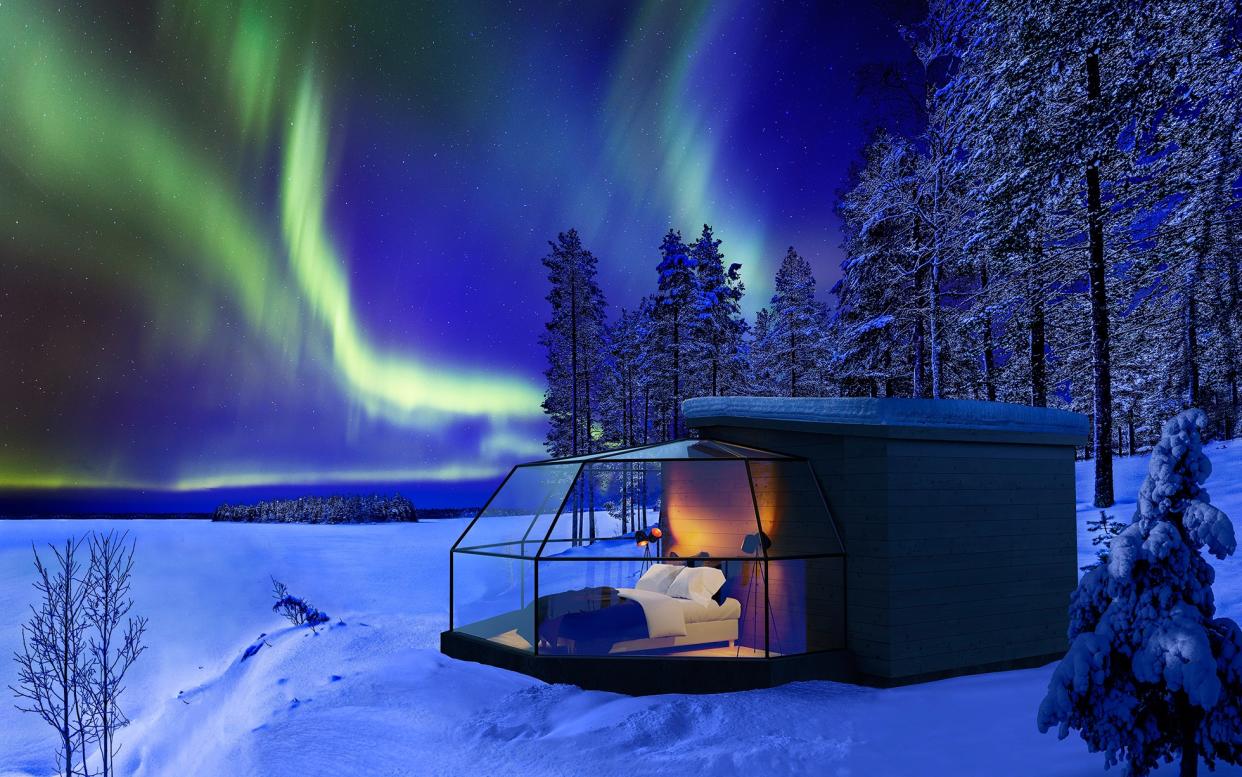 Enjoy glamping under the Northern Lights - Marko Junttila www.markojunttila.net marko.junttila@elisanet.fi