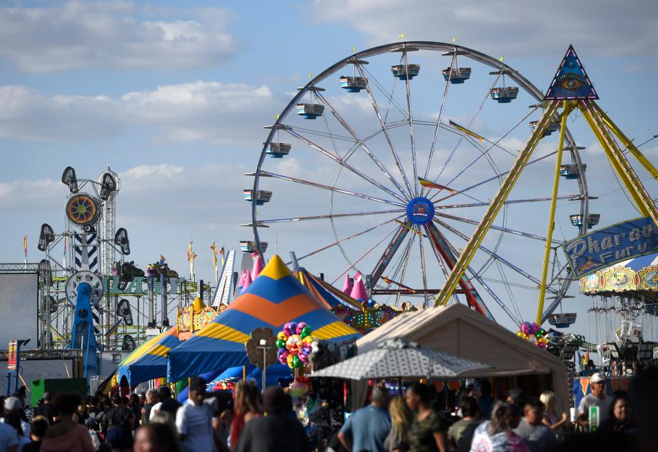 People attend the South Plains Fair’s first day, Thursday, Sept. 22, 2022, at the South Plains Fairgrounds.