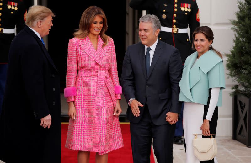 FILE PHOTO: U.S. President Trump welcomes Colombian President Duque to the White House in Washington