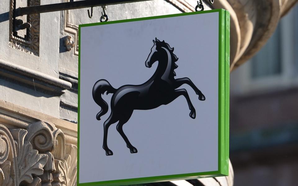 File photo dated 13/9/2016 of a sign outside a Lloyds Bank in New Street, Birmingham, as Lloyds Banking Group has joined rivals in posting better-than-expected results for the first quarter as rising interest rates helped profits jump 46% higher. PA Photo. Issue date: Wednesday May 3, 2023. The group reported pre-tax profits of Â£2.3 billion for the three months to March 31, up from Â£1.5 billion a year earlier. See PA story CITY Lloyds. Photo credit should read: Joe Giddens/PA Wire - Joe Giddens/PA Wire