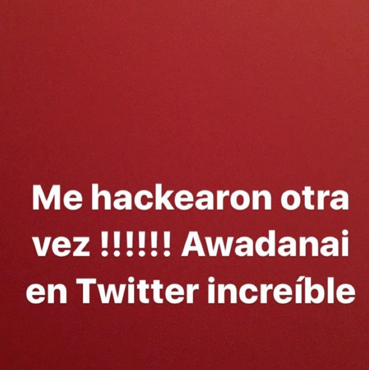 El mensaje de Nai Awada vía Instagram. – Foto: Instagram/naiawada