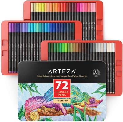 Arteza Felt Tip Pens, Rainbow - Set of 24