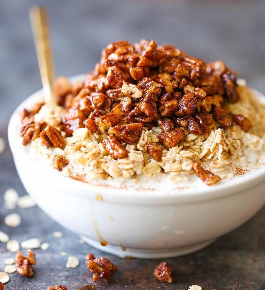 Pecan Pie Oats from Damn Delicious