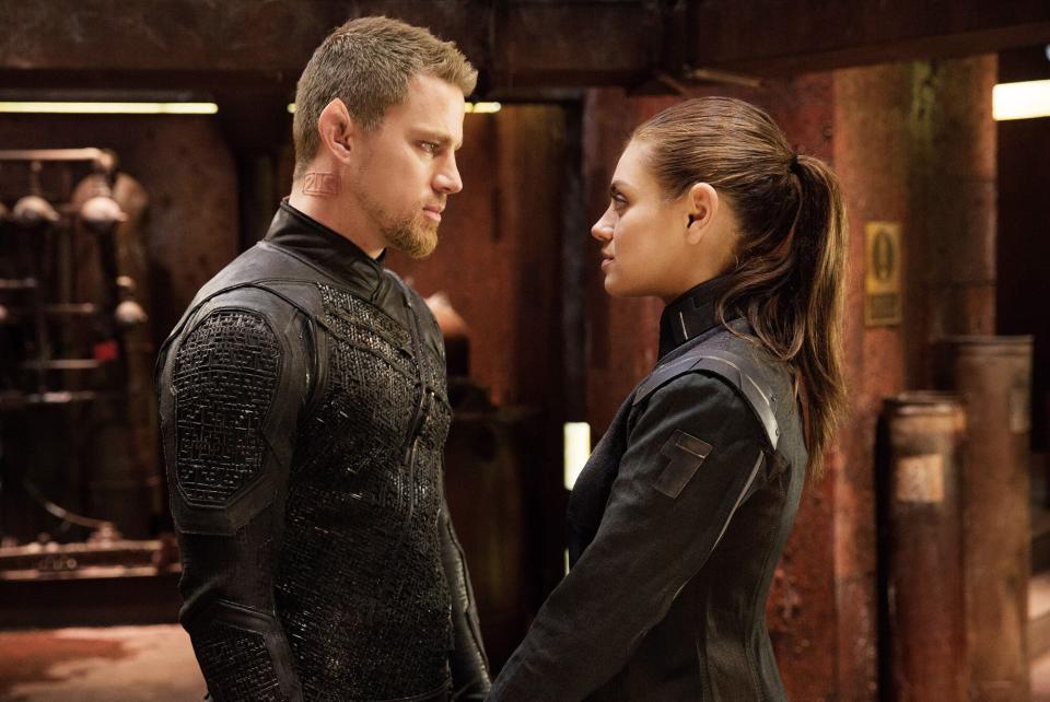 JUPITER ASCENDING, from left: Channing Tatum, Mila Kunis, 2015.