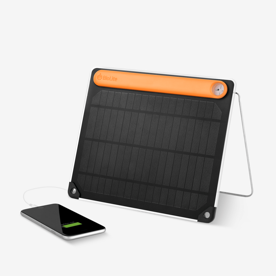 <p><strong>BioLite</strong></p><p>bespokepost.com</p><p><strong>$100.00</strong></p><p>Solar panels aren't just for your rooftop, they're for the road too. This portable one is great for your camper friend who'll need some juice to keep his phone alive, whether there's service out there or not.</p><p><strong><em>Read more: <a href="https://www.menshealth.com/technology-gear/g38190518/best-camping-gifts/" rel="nofollow noopener" target="_blank" data-ylk="slk:Best Camping Gifts;elm:context_link;itc:0;sec:content-canvas" class="link ">Best Camping Gifts</a></em></strong></p>