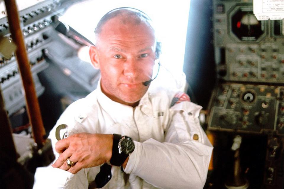 IN THE SHADOW OF THE MOON, Buzz Aldrin, 2007. ©Think Film/courtesy Everett Collection