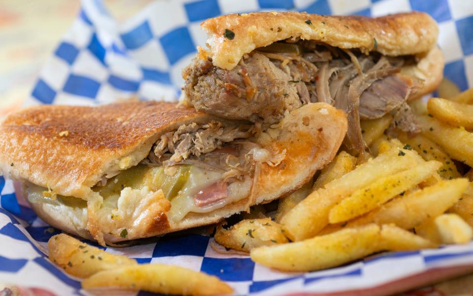 The Cubano at Joe's Caribe Restaurant and Bakery in Pensacola, Florida, is cited as one of Pensacola's top places to get an authentic Cuban sandwich.