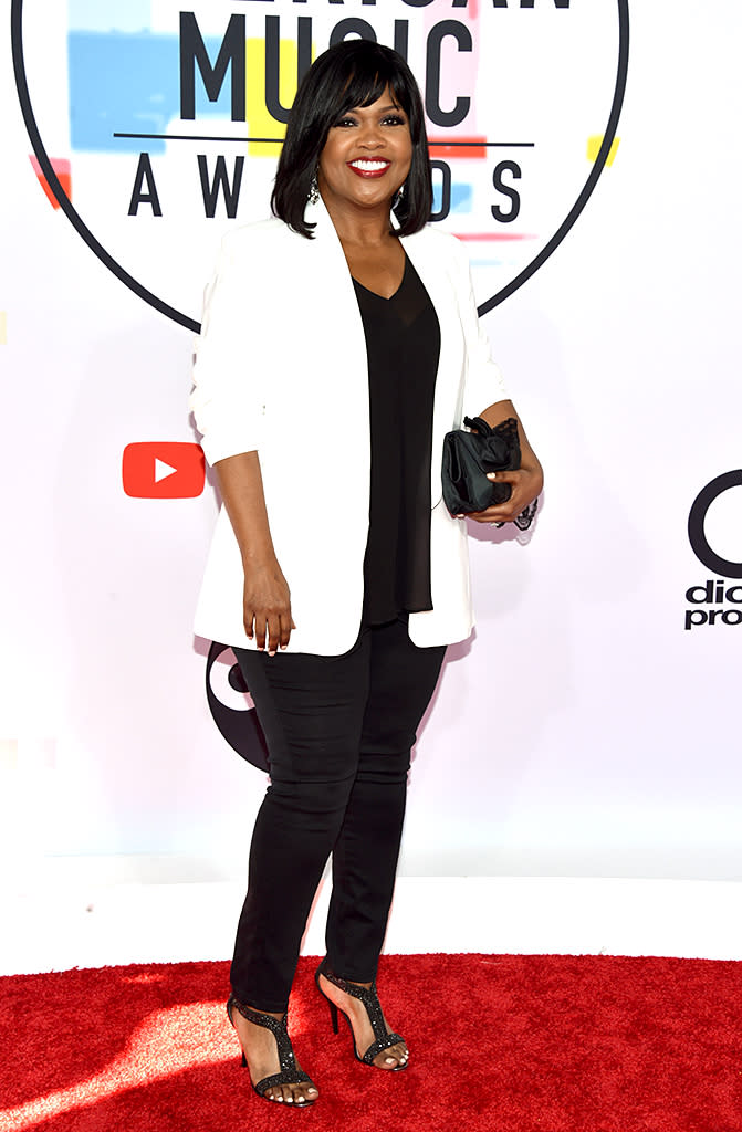 <p>CeCe Winans attends the 2018 American Music Awards at Microsoft Theater on Oct. 9, 2018, in Los Angeles. (Photo: John Shearer/Getty Images For dcp) </p>