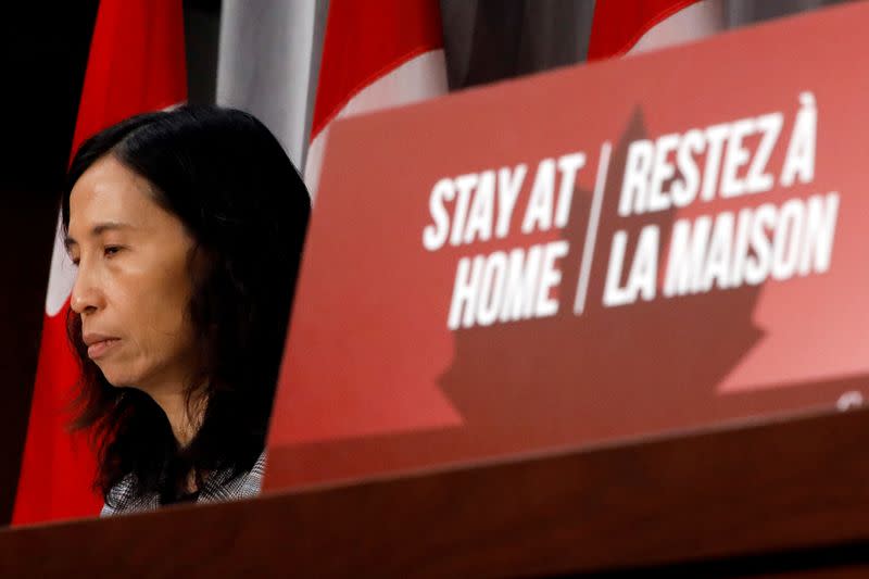 FILE PHOTO: Canada's Chief Public Health Officer Dr. Theresa Tam attends a news conference in Ottawa