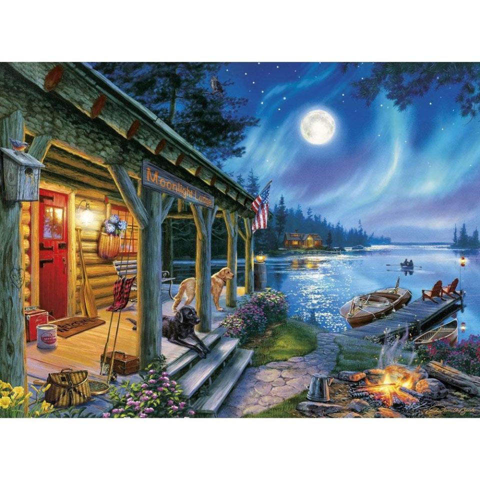 9) 'Moonlight Lodge' 1000-Piece Jigsaw Puzzle