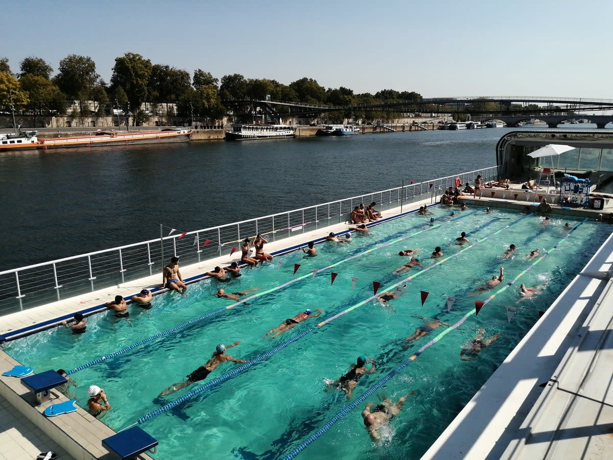 Visitors can swim by the Seine at the Josephine Baker pool in Paris (Helen Coffey)