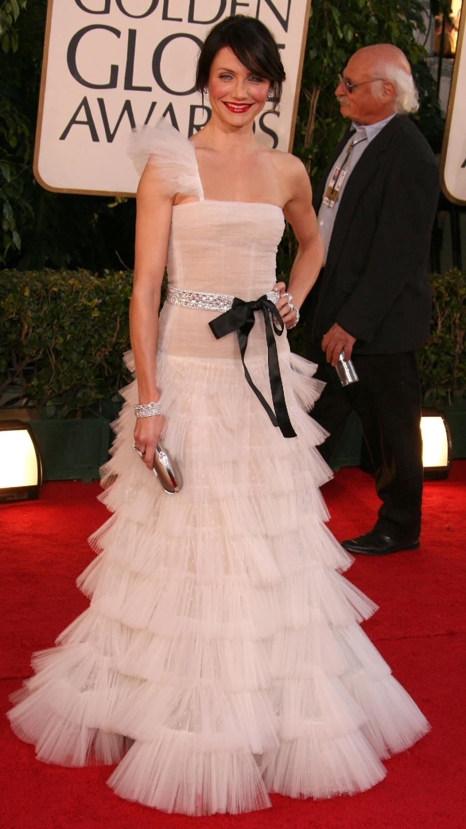 Cameron Diaz's best looks - The ruffled red carpet dress