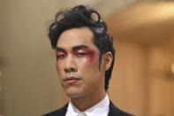 Eugene Lee Yang attends The Metropolitan Museum of Art's Costume Institute benefit gala celebrating the opening of the "In America: A Lexicon of Fashion" exhibition on Monday, Sept. 13, 2021, in New York. (Photo by Evan Agostini/Invision/AP)