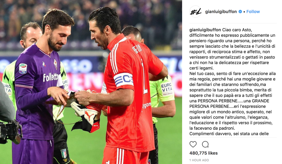 (Screenshot: Gianluigi Buffon on Instagram)