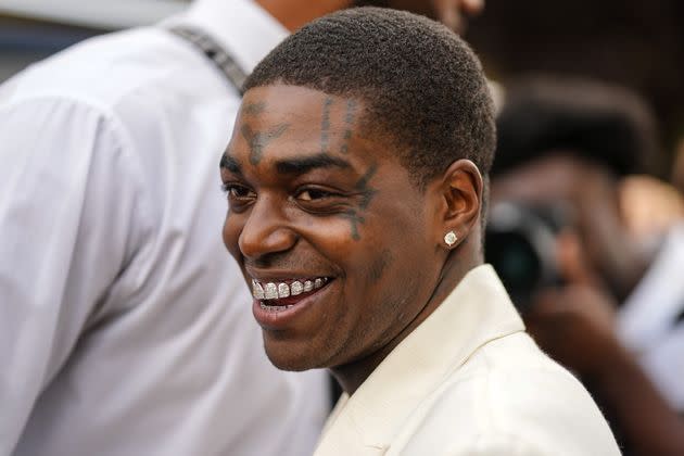 Kodak Black is seen outside the Amiri show during Paris Fashion Week on June 23. (Photo: Edward Berthelot via Getty Images)