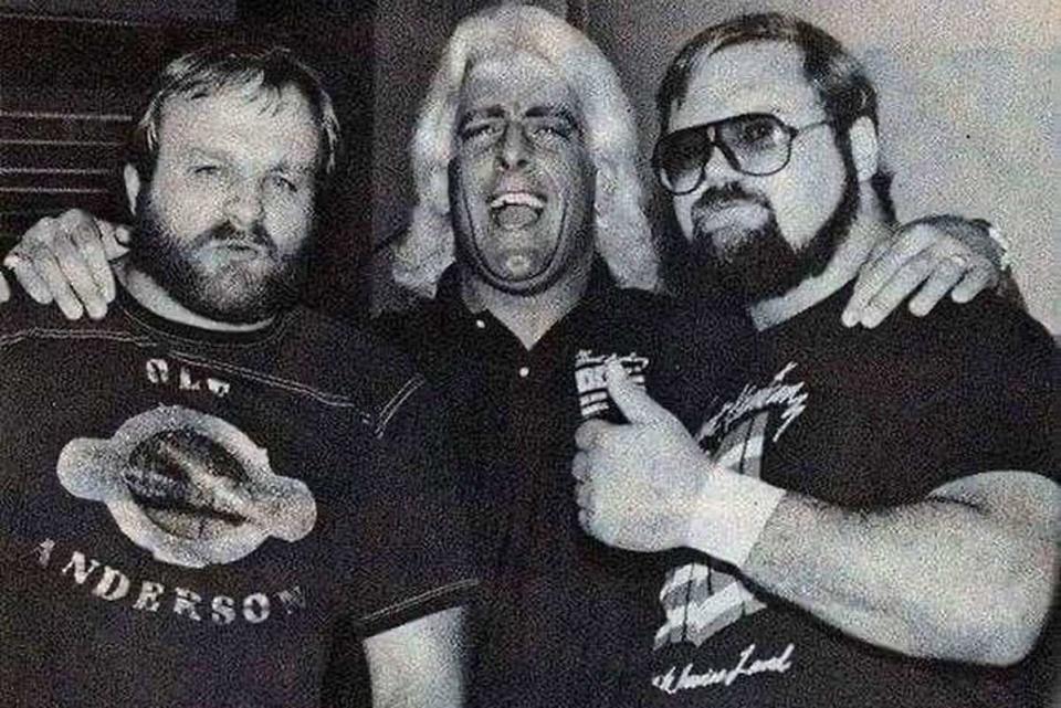<p>Ric Flair/Instagram</p> From left: Ole Anderson, Ric Flair, and Arn Anderson