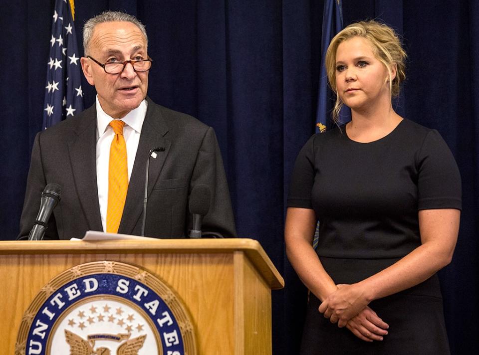 Amy Schumer & Chuck Schumer