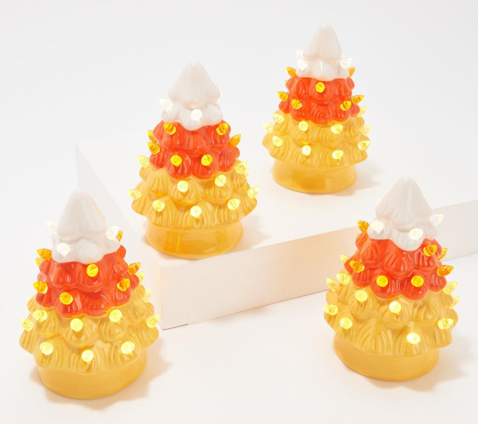 Candy Corn Christmas Trees