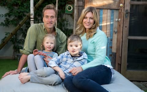 Marina with her husband Ben, and their children Iona and Ludo - Credit: Heathcliff O'Malley 